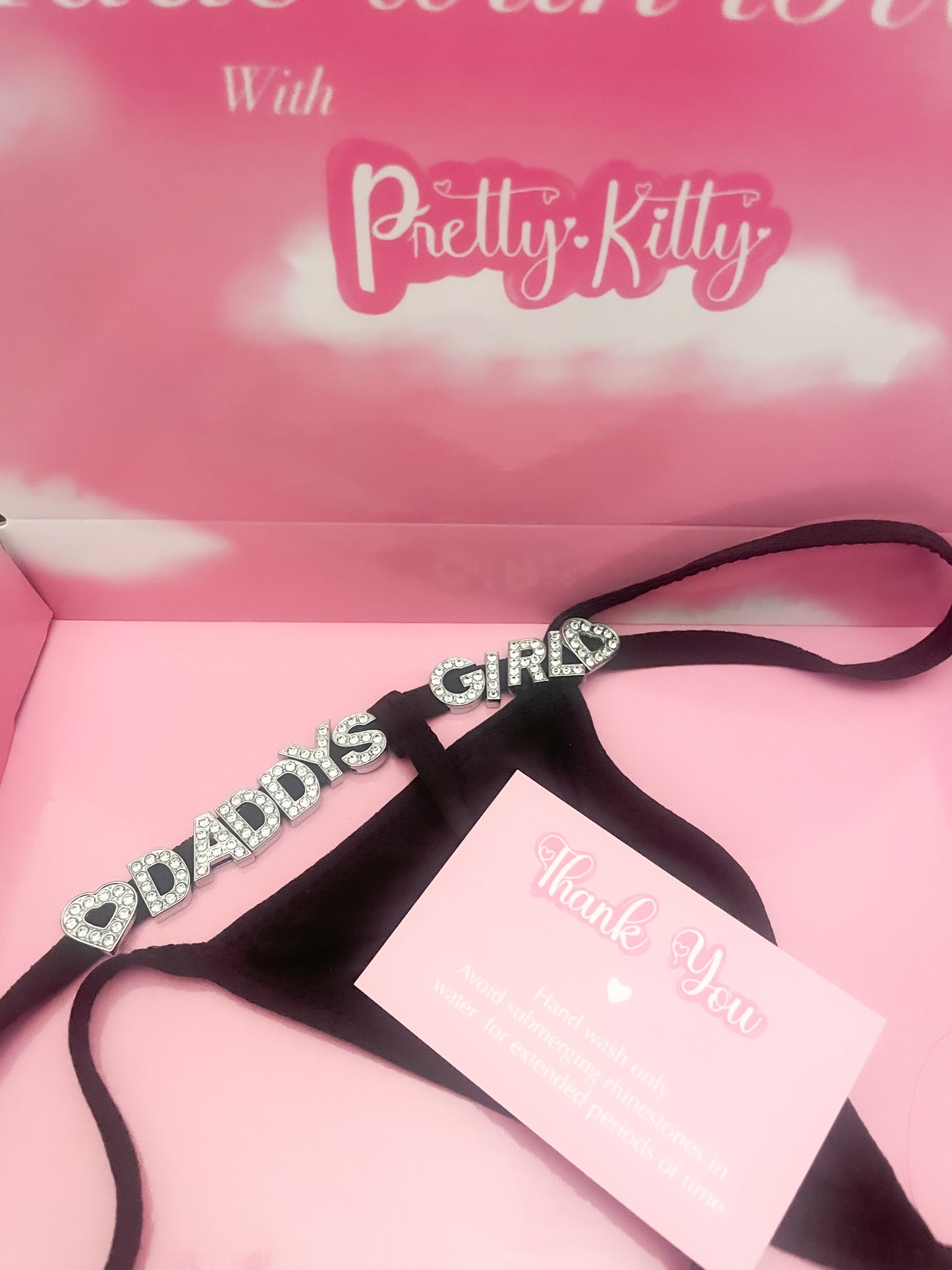 Kitty Thong in Black