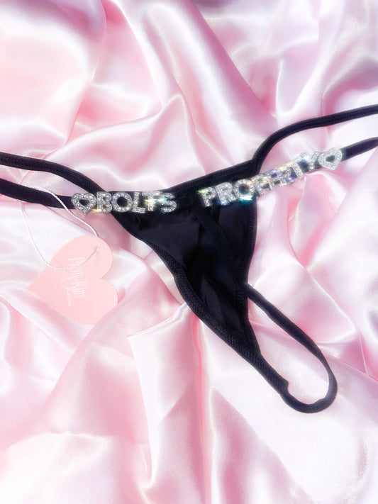 Kitty Thong in Black