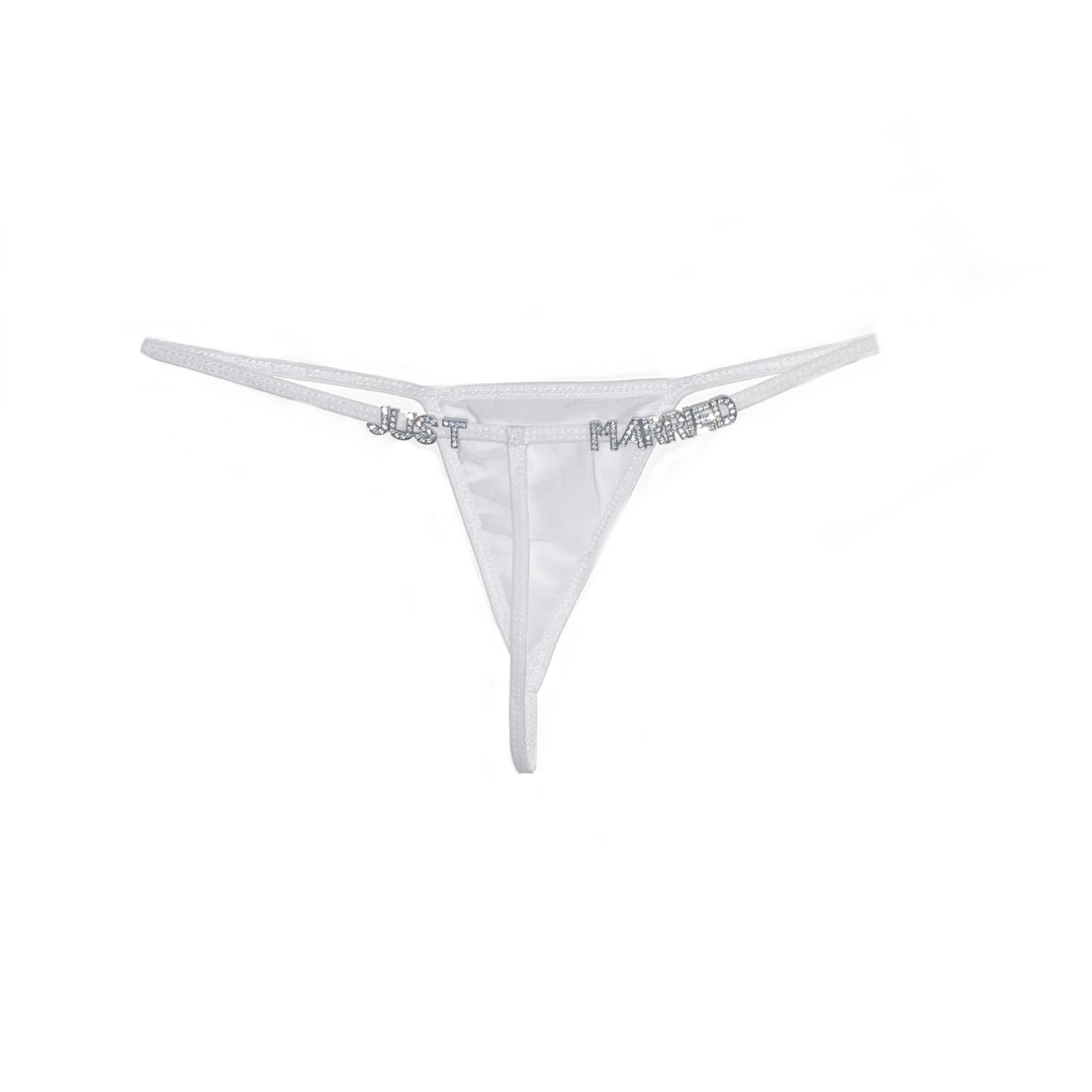 Kitty Thong in White