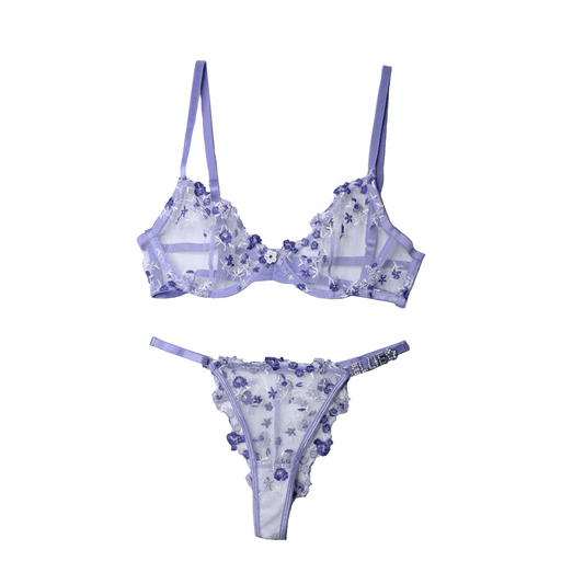Florals Set in Lilac