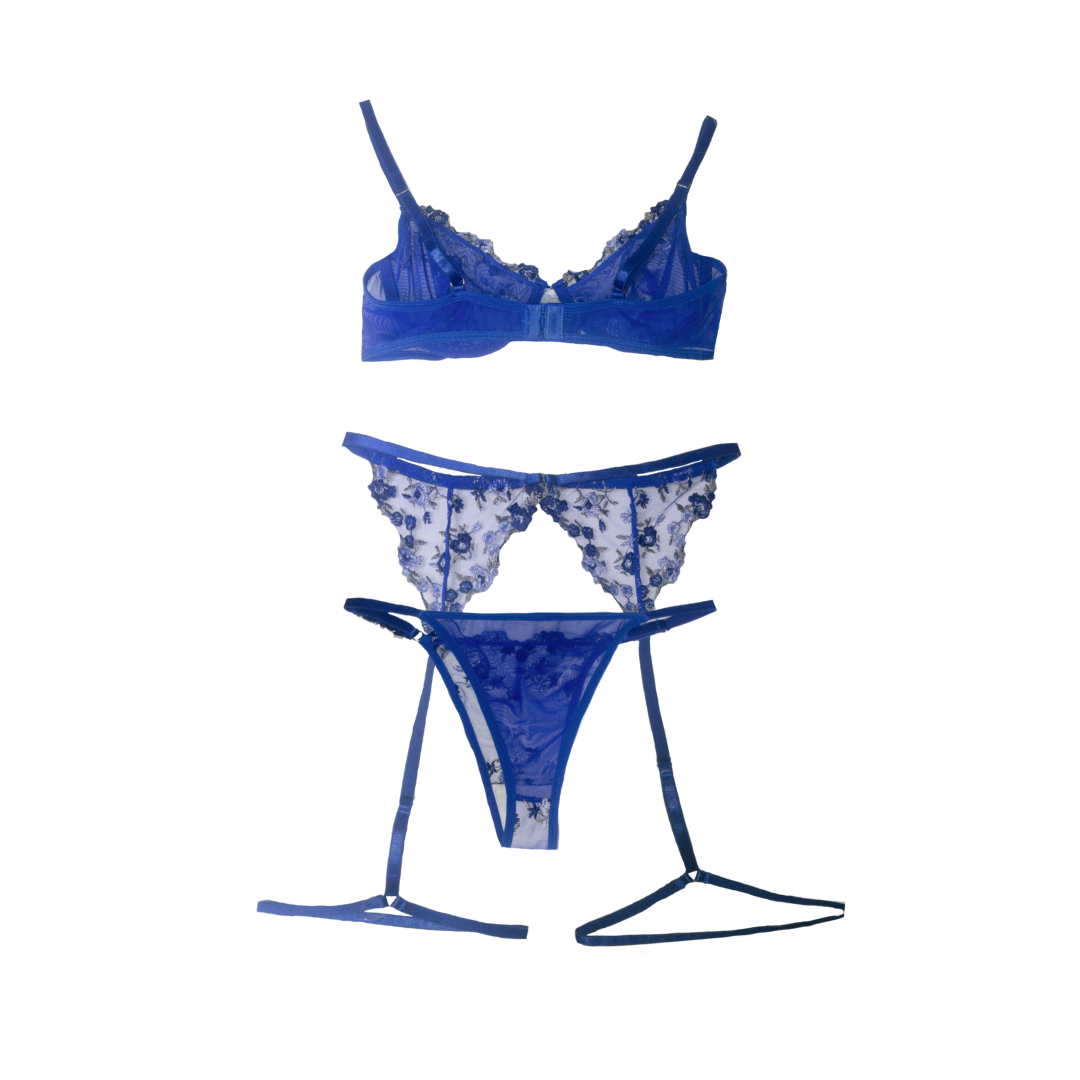 Florals Set in Blue