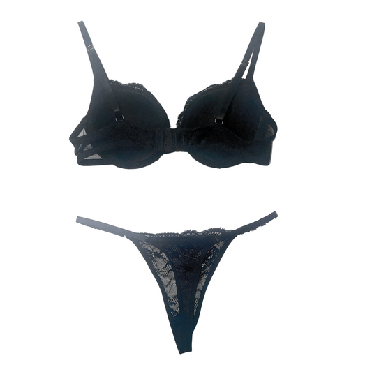 Baby Doll Set in Black
