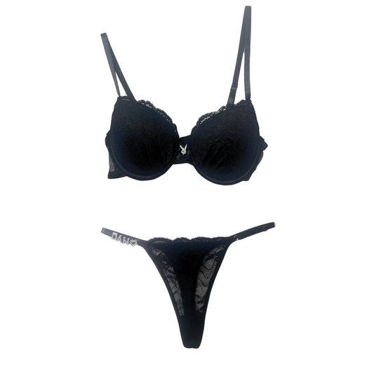 Baby Doll Set in Black