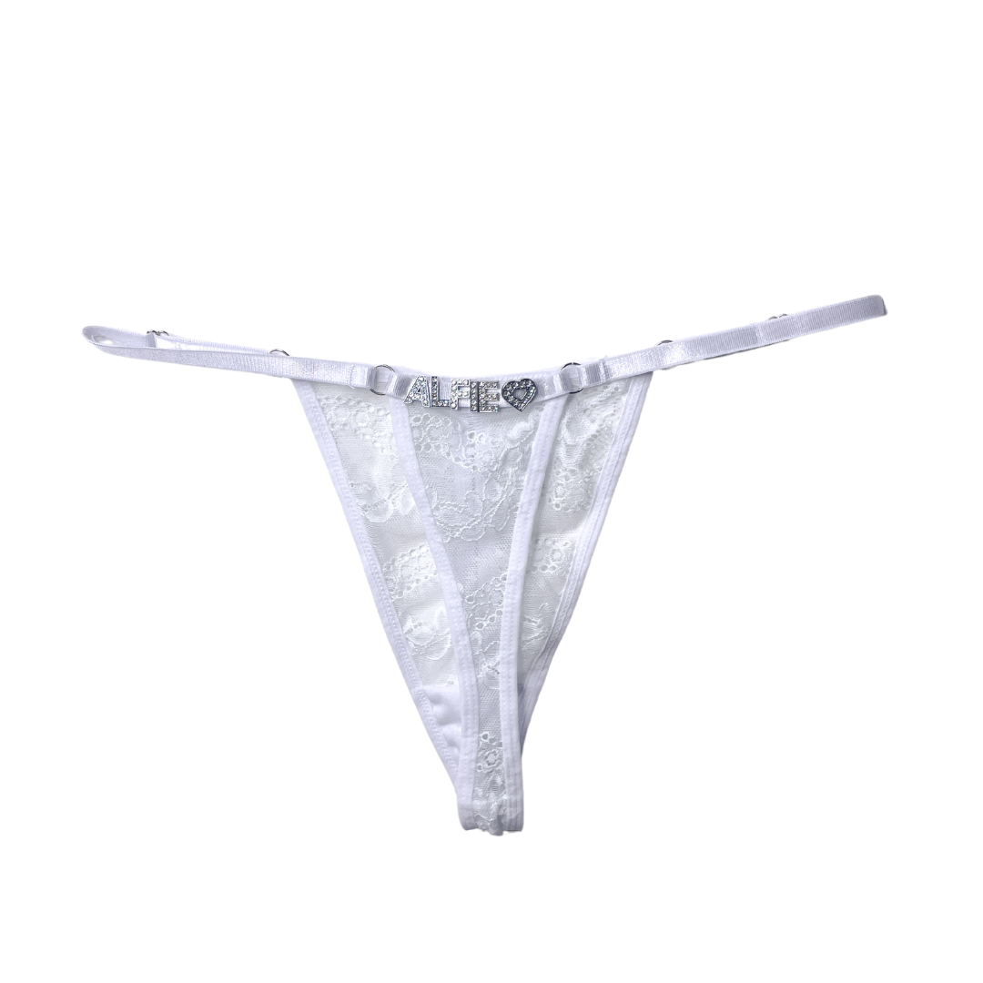 Lovelace Thong in White